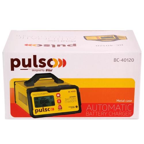 Зарядний пристрій PULSO BC-40120 12&24V/2-5-10A/5-190AHR/LCD/Iмпульсний 713193 фото