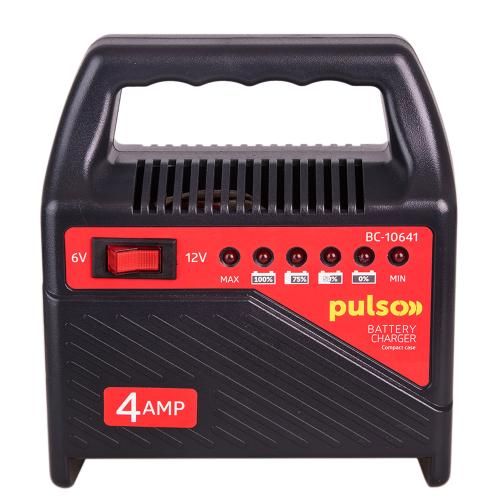 Зарядний пристрій PULSO BC-10641 6&12V/4A/10-60AHR/світлодіодн.індик. BC-10641 фото