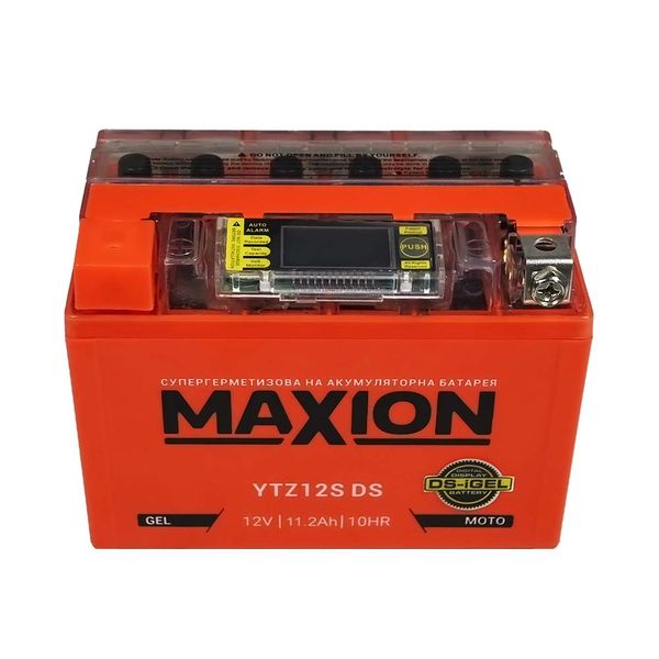 Мото акумулятор MAXION 12V 11.2A L+ (левый +) YTZ 12S DS (DS-iGEL) 564958889148 фото