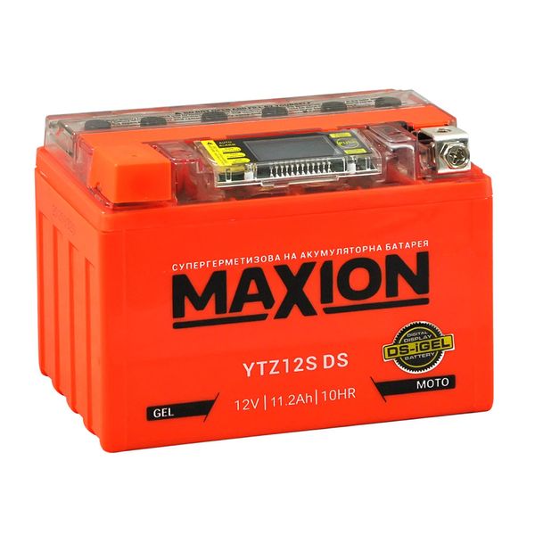 Мото акумулятор MAXION 12V 11.2A L+ (левый +) YTZ 12S DS (DS-iGEL) 564958889148 фото