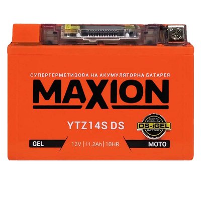 Мото акумулятор MAXION 12V 11.2A L+ (левый +) YTZ 14S DS (DS-iGEL) 564958889117 фото