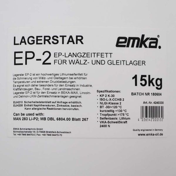 EMKA Lagerstar EP 2 15 kg 564958893673 фото