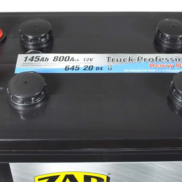 Автомобільний акумулятор ZAP Truck Freeway 145Ah 800A L+ (лівий +) D4 (645 20) 564958894630 фото