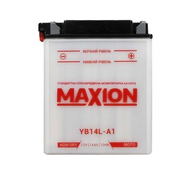 Мото акумулятор MAXION 12V 14A R+ (правий +) YB 14L-A1 564958889150 фото