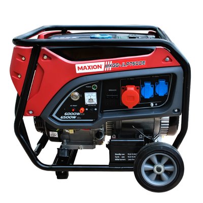 Генератор MAXION (JLP7500E) ГАЗ/бензин 6,5 кВт ручной+електро старт 1022398 фото