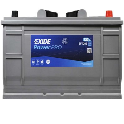 Автомобільний акумулятор EXIDE Power PRO 120Аh 870A R+ (правий +) EF1202 564958890373 фото