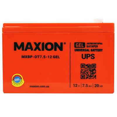 Акумулятор MAXION BP OT 7.5 - 12 GEL (HUAWEI) 1022410 фото