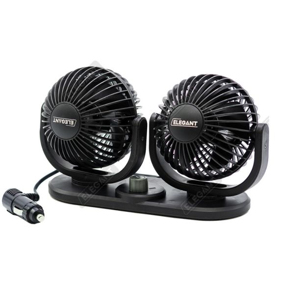 Автомобільний вентилятор у салон ELEGANT COMPACT MAXI 12V 4" 10см 10Вт(112864) 112864 фото