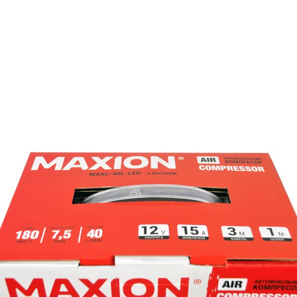 Автомобільний компресор MAXION MXAC-40L-LED (271058) 271058 фото
