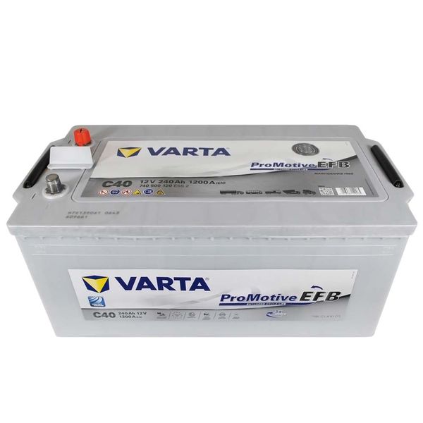 Автомобільний акумулятор VARTA Promotive EFB 240Ah 1200A L+ (лівий +) C40 564958893540 фото