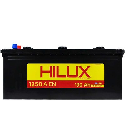 Автомобільний акумулятор HILUX Black 190Ah 1250A L+ (лівий +) B5 564958894820 фото