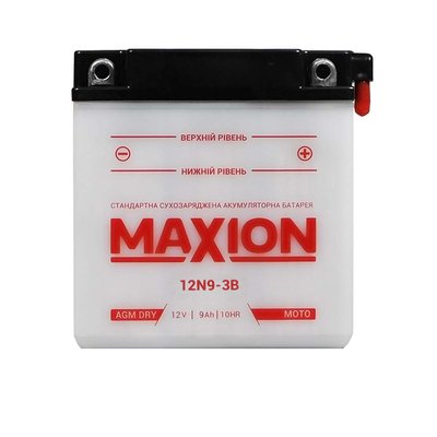 Мото акумулятор MAXION 12V 9A R+ (правый +) 12N 9-3B 564958889119 фото