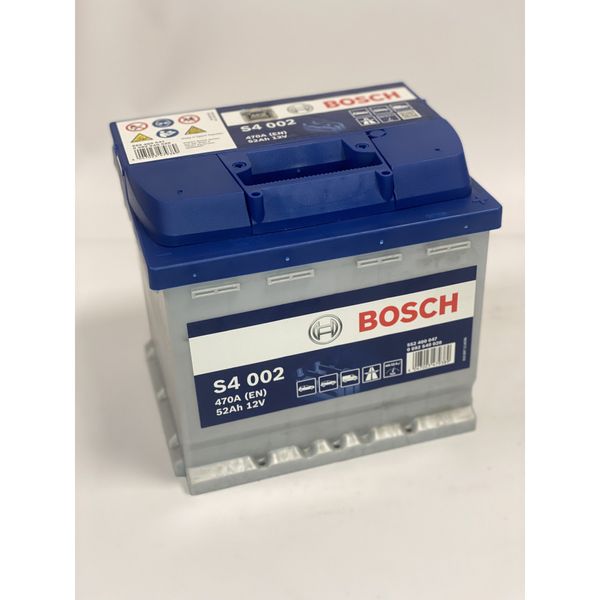 Автомобильный аккумулятор BOSCH 52Ah 470A R+ (правый +) (S40 020) 564958891521 фото