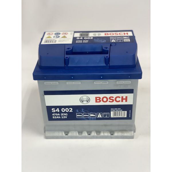 Автомобільний акумулятор BOSCH 52Ah 470A R+ (правий +) (S40 020) 564958891521 фото