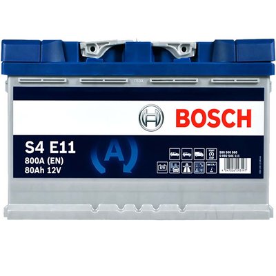 Автомобильный аккумулятор BOSCH EFB 80Ah 800A R+ (правый +) L4 (S4E 111) 564958893734 фото