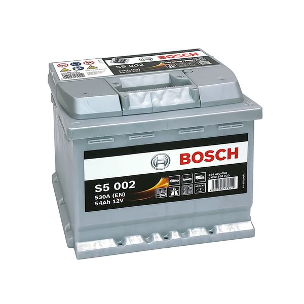 Автомобільний акумулятор BOSCH 54Ah 530A R+ (правий +) L1 (S50 020) 564958891528 фото