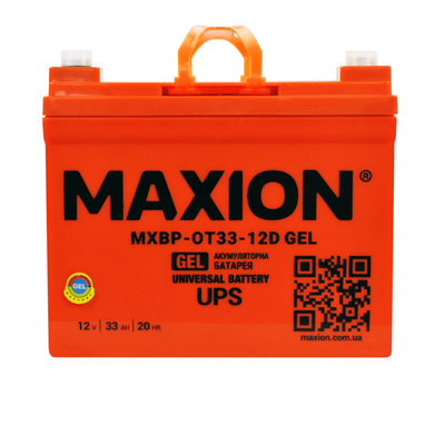 Акумулятор MAXION BP OT 33 - 12 GEL (HUAWEI) 1022420 фото