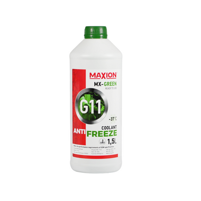 Антифриз MAXION 1,5L G11 -37°C GREEN 564958892483 фото