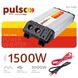 Перетворювач напруги PULSO/ISU-1500/12V-220V/1500W/USB-5VDC2.0A/син.хвиля/клеми ISU-1500 фото 2