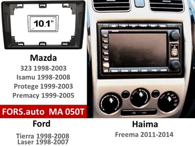 Перехідна рамка FORS.auto MA 050T для Mazda 323 1998-2003/Ford Tierra 1998-2008 (10.1 inch, black) 11820 фото