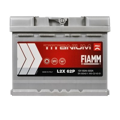 Автомобильный аккумулятор FIAMM Titanium Pro 60Аh 600А L+ (левый +) 564958885850 фото
