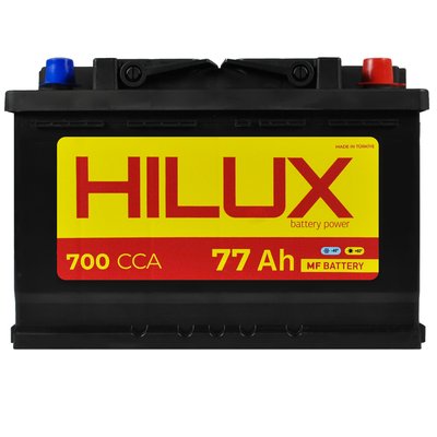 Автомобильный аккумулятор HILUX Black (L3) 77Ah 700A R+ 566125885323 фото
