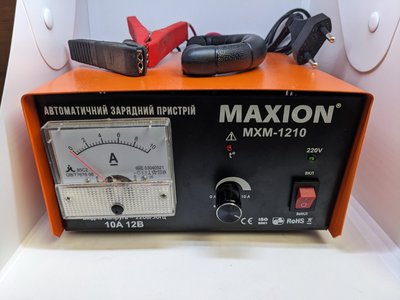 Зарядний пристрій автомобільного акумулятора Maxion MXM-1210 12V 10A, 4-100 А-ч 12745 фото