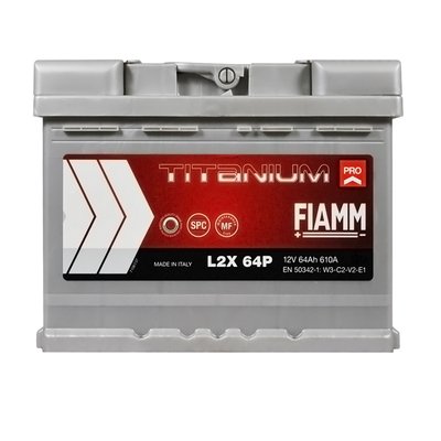 Автомобільний акумулятор FIAMM Titanium Pro 64Аh 610А L+ (лівий +) 564958885845 фото