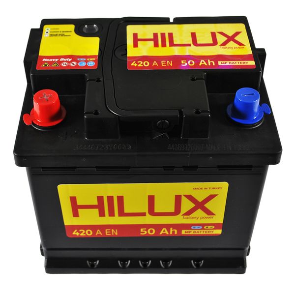 Автомобільний акумулятор HILUX Black 50Ah 420A L+ (лівий +) L1 564958894821 фото