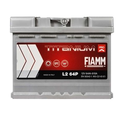 Автомобільний акумулятор FIAMM Titanium Pro 64Аh 610А R+ (правий +) L2 564958893601 фото
