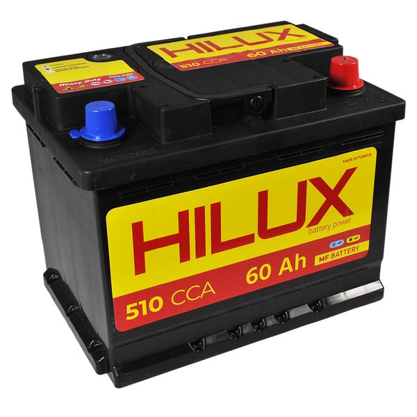 Автомобільний акумулятор HILUX Black 60Ah 510A R+ (правий +) L2 564958894793 фото