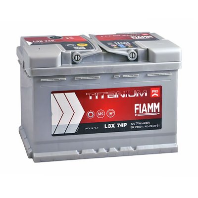 Автомобільний акумулятор FIAMM Titanium Pro 74Аh 680А L+ (лівий +) 564958885818 фото