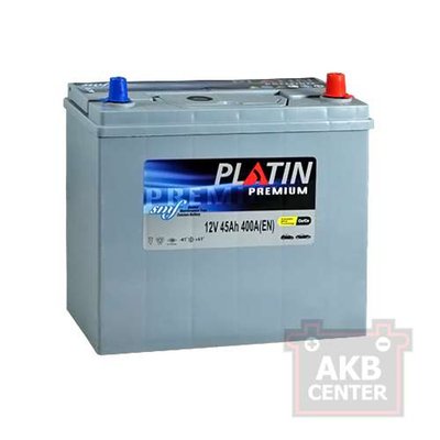 Автомобільний акумулятор PLATIN Premium Asia 45Ah 400A R+ (правий +) SMF 564958890435 фото
