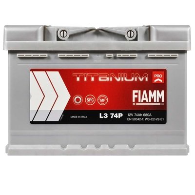 Автомобильный аккумулятор FIAMM Titanium Pro 74Аh 680А R+ (правый +) L3 564958893602 фото
