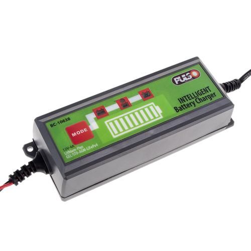 Зарядний пристрій PULSO BC-10638 12V/4.0A/1.2-120AHR/LCD/Iмпульсний 139825 фото