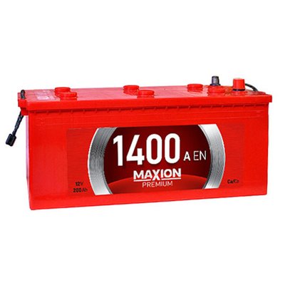 Автомобільний акумулятор MAXION Premium 200Аh 1400A L+ (лівий +) 564958888030 фото