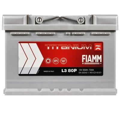Автомобильный аккумулятор FIAMM Titanium Pro 80Аh 730А R+ (правый +) L3 566125882948 фото