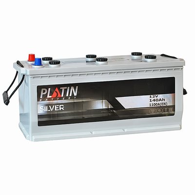 Автомобильный аккумулятор PLATIN Silver 140Ah 1100A L+ (левый +) MF 564958886113 фото