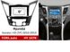 Переходная рамка FORS.auto HY 107N для Hyundai Sonata (YF) (9 inch, low-end, high-end, UV black) 2010-2014 11839 фото 1