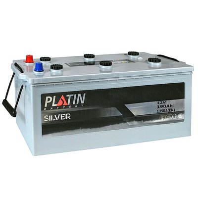 Автомобильный аккумулятор PLATIN Silver 190Ah 1350A L+ (левый +) MF 564958886114 фото