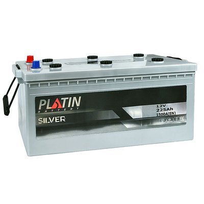 Автомобильный аккумулятор PLATIN Silver 225Ah 1500A L+ (левый +) MF 564958886115 фото