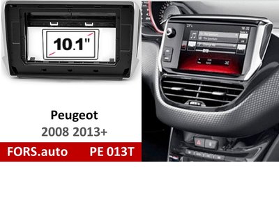 Переходная рамка FORS.auto PE 013T для Peugeot 2008 (10.1 inch, black) 2013+ 11910 фото