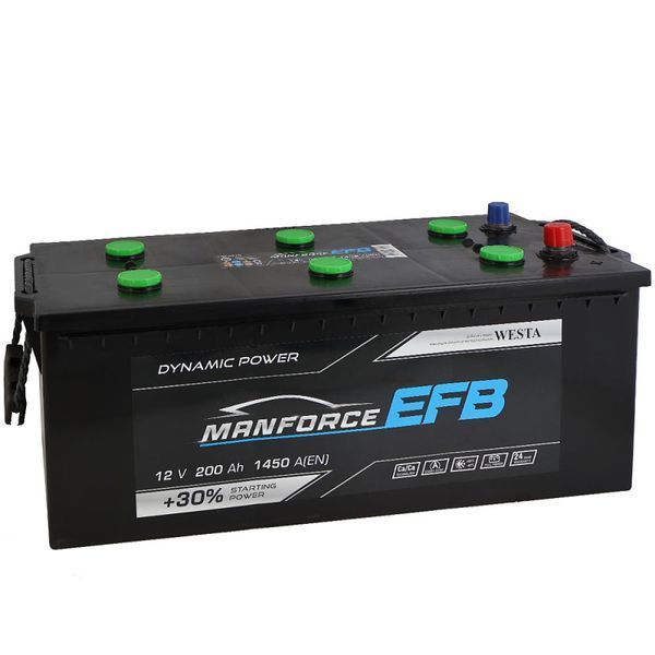 Автомобільний акумулятор MANFORCE EFB 200Ah 1450A L+ (D5) 4820219076421 фото