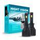 Автомобільні LED лампи H1 для авто Carlamp Night Vision Gen 3 Led автолампи 6000 Lm 5500 K (NVG3H1) 105105 фото 1