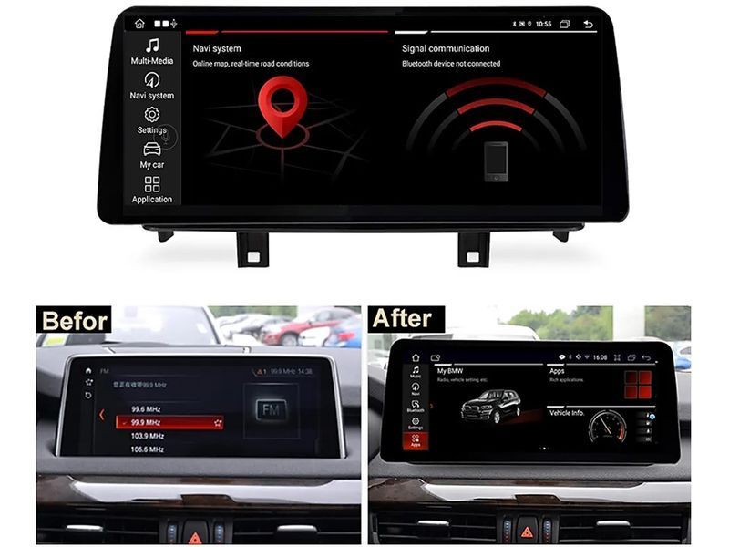 Штатна магнітола FORS.auto для BMW X5/X6 NBT (8+64Gb, 12.3&quot\;) 2013-2016 4114-FB фото