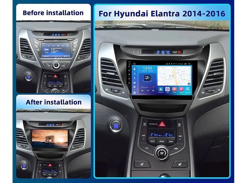 Штатна магнітола FORS.auto FS 4 MAX Qled для Hyundai Elantra (4+32Gb, 9&quot\;) 2014-2016 FS-8339 фото