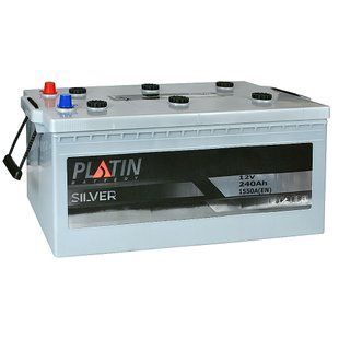 Автомобильный аккумулятор PLATIN Silver 240Ah 1550A L+ (левый +) MF 564958886116 фото