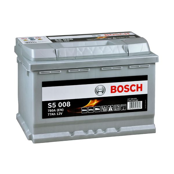 Автомобільний акумулятор BOSCH 77Ah 780A R+ (правий +) S50 080 566615479273 фото