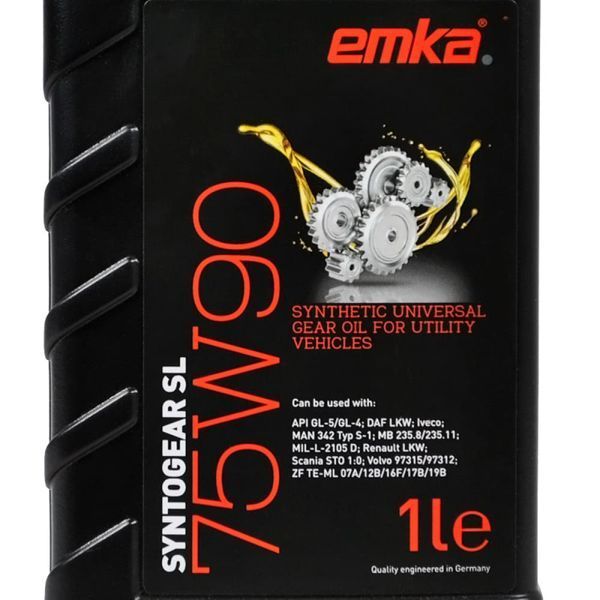 Трансмісійна олива Emka Syntogear SL 75W90 1л 1022555 фото