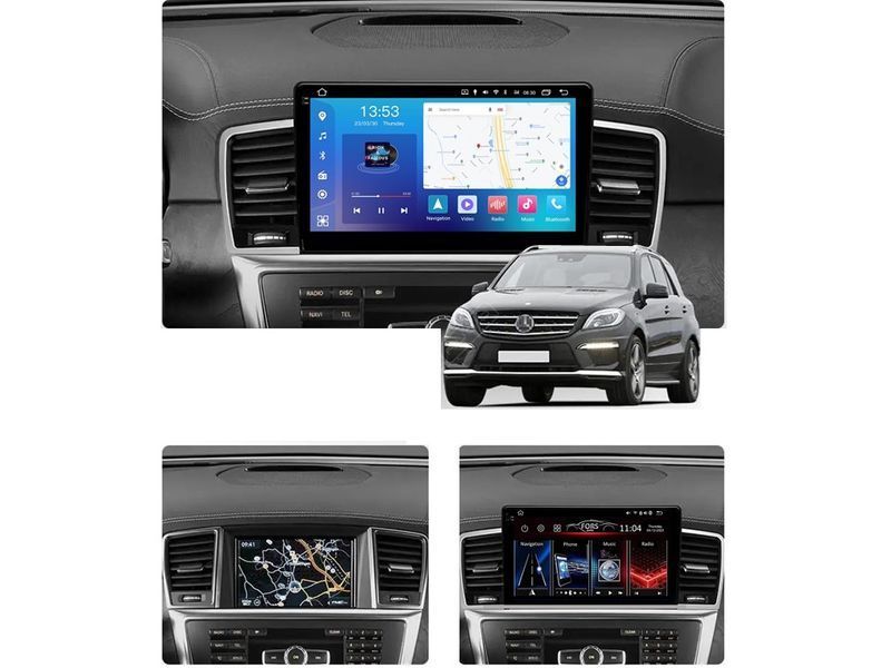 Штатна магнітола FORS.auto FS 4 MAX Qled для Mercedes-Benz ML-Class (4+32Gb, 9&quot\;) 2012-2015 FS-8398 фото